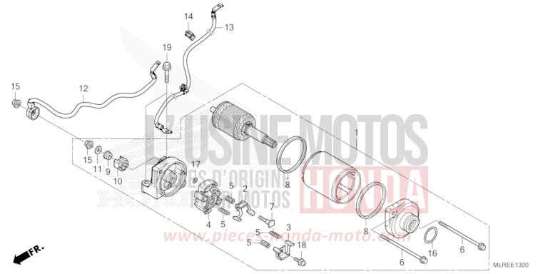 DEMARREUR de Hornet 500 GRAND PRIX RED (R380) 2024